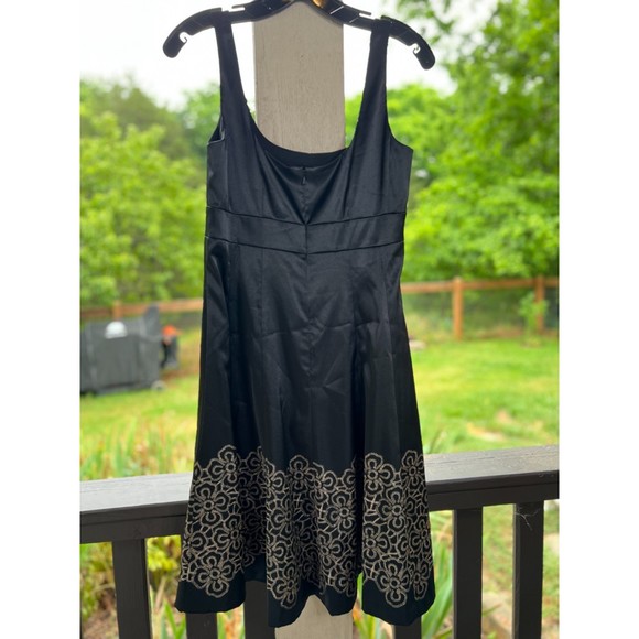 Nine West Little Black Dress with embroidered hem, Size 8 - Picture 3 of 7